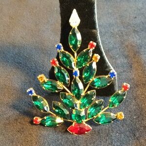 Vintage NWOT Christmas Tree Brooch